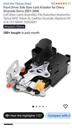 Front Driver Side Door Lock Actuator Assembly