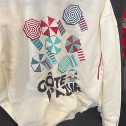 Women's Peanuts Snoopy Cote d'Azur Graphic Sweatshirt - Off-White 