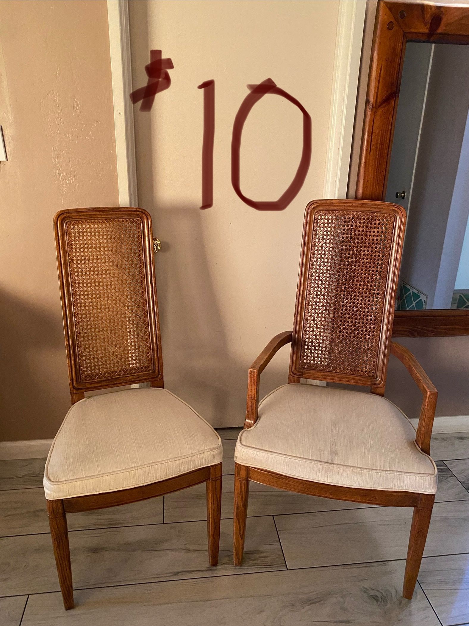 2 Chairs for $10