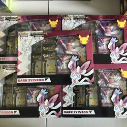 Pokemon 25th Celebrations Dark Sylveon V Box