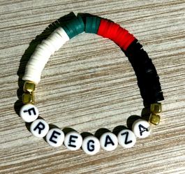 Free Gaza Clay Bracelet