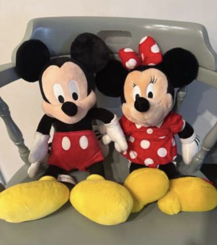 Plush Mickey And Minnie Mouse 