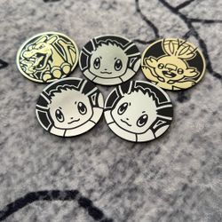 5 Pokémon Collector Coins