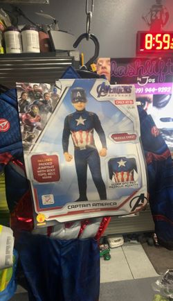 Youth kids captain America Halloween costume 3-4yo