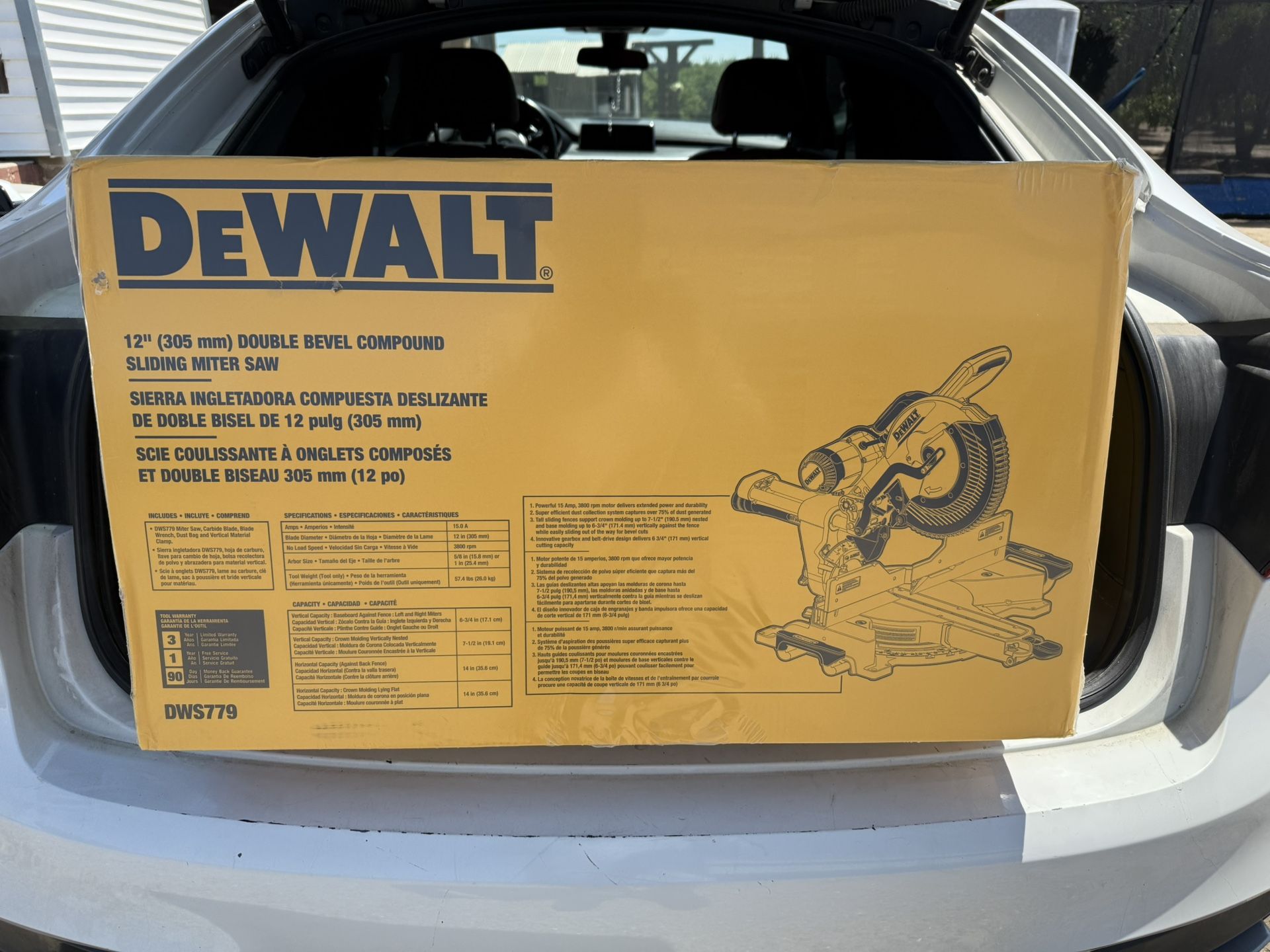 DEWALT 12-in 15-Amp Dual Bevel Sliding Compound Corded Miter Saw