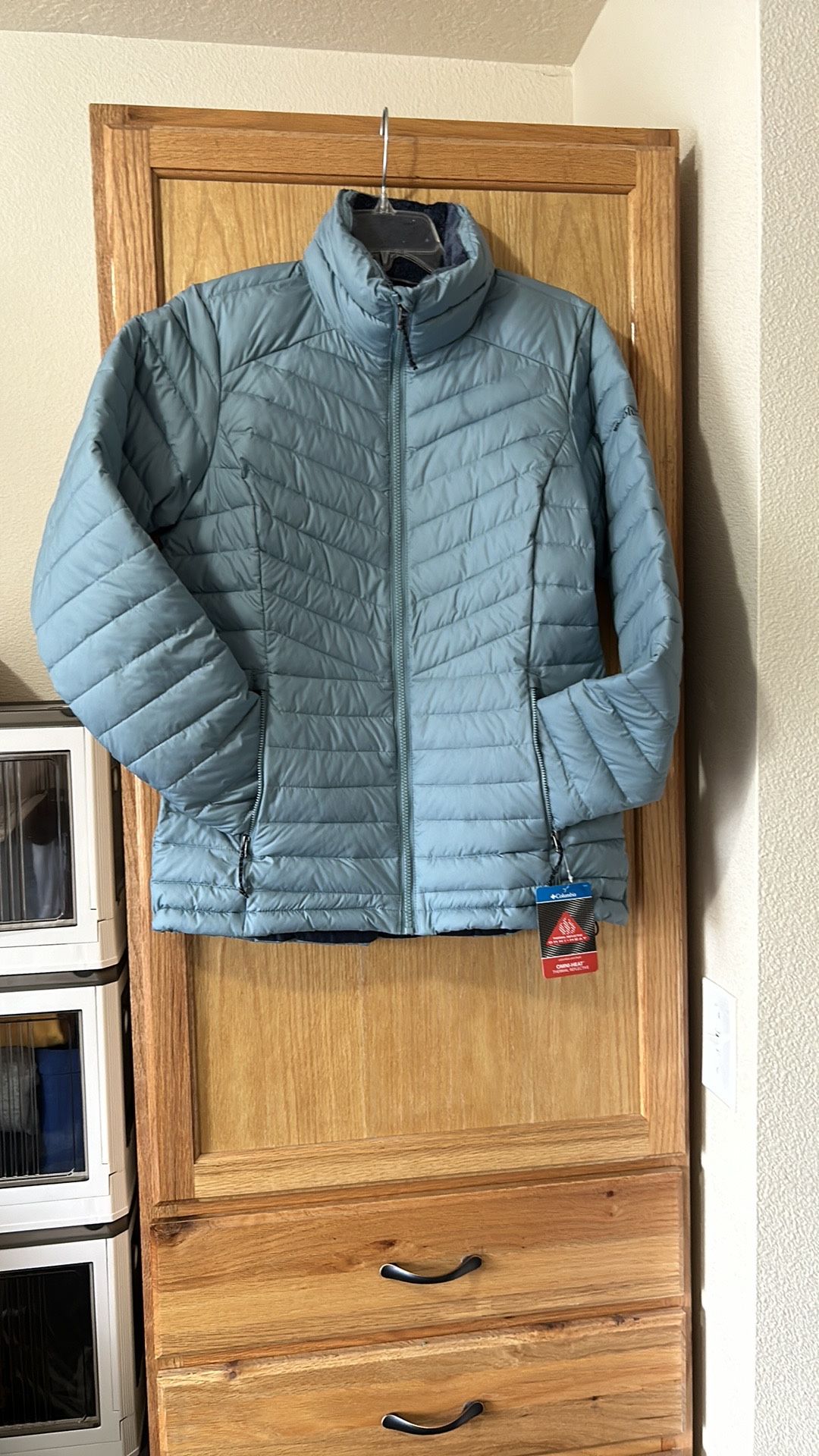 Columbia Blue Puffer Jacket Women’s Size Small
