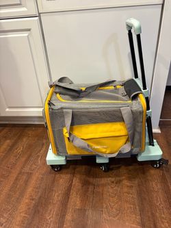 Pet Carrier with Wheels for Cats and Dogs