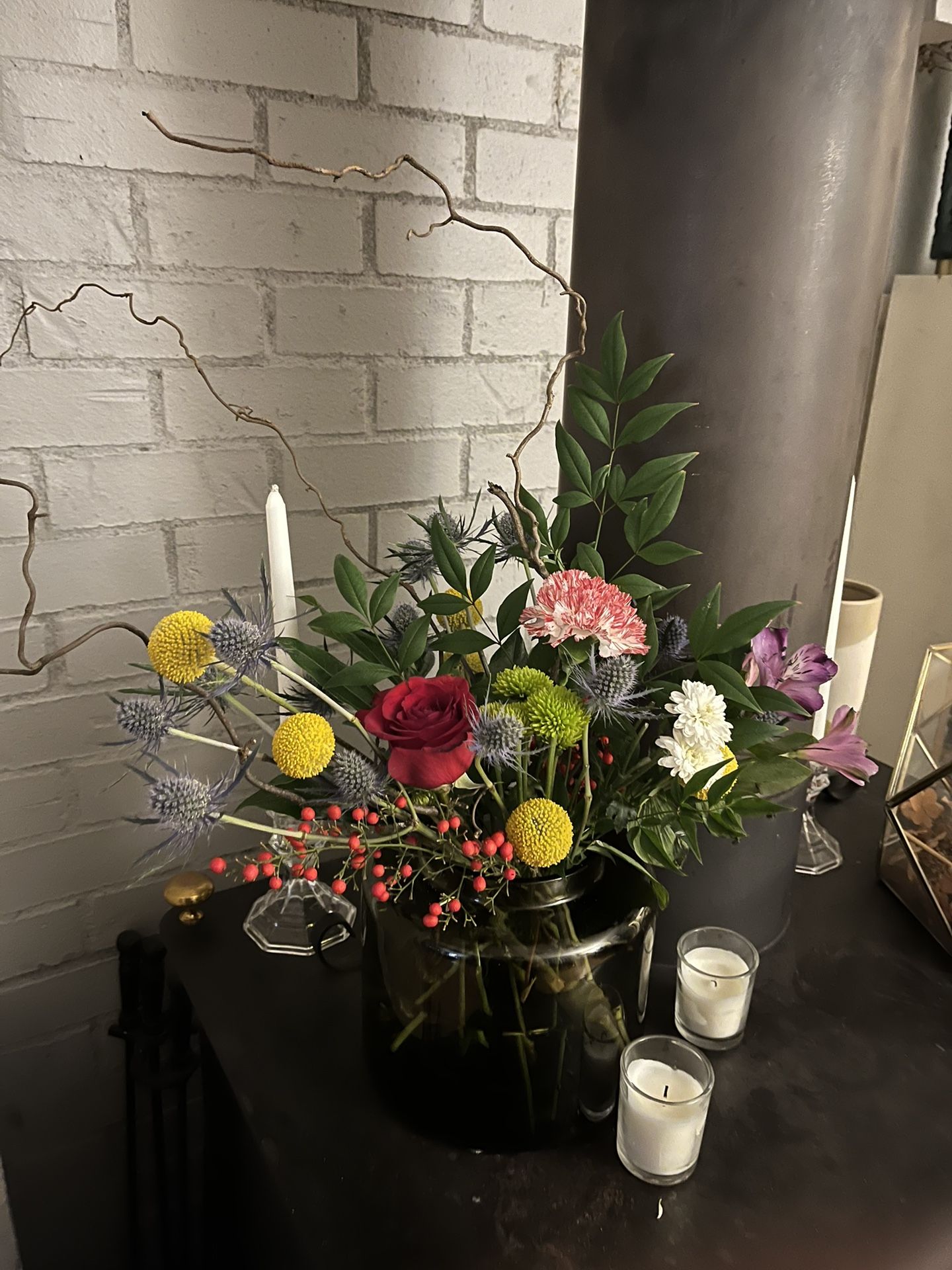 KONSTFULL Vase Green-Brown