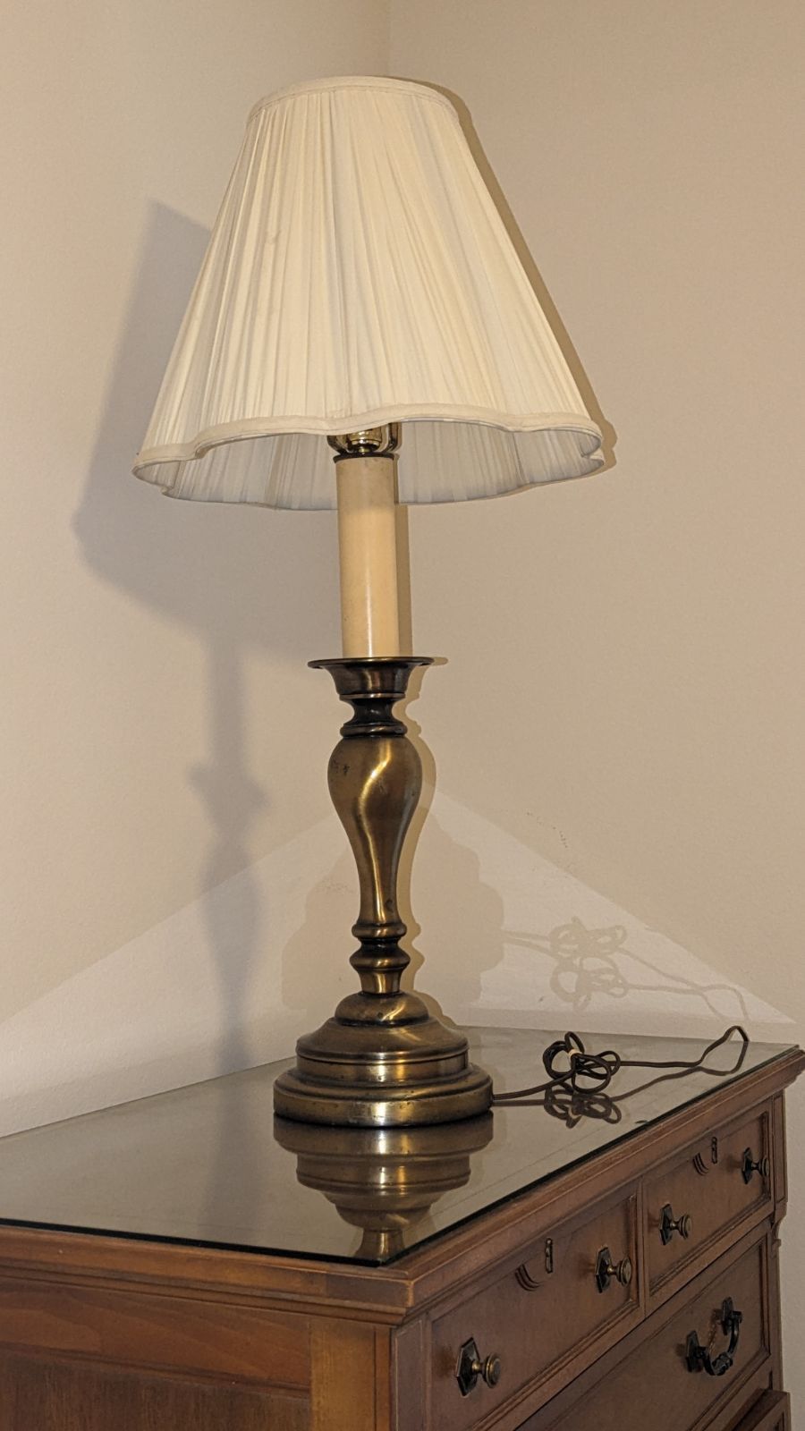 Brass And Brown Alabaster Stone Table Lamp (2)
