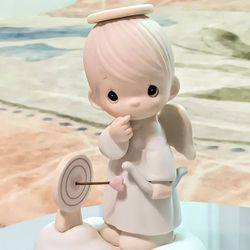 💘Precious Moments "Sending My Love"porcelain figurineby Enesco 1985 collectible