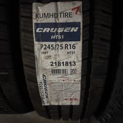 🚨🔥245-75-16 Kumho Tires 
