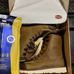 BRUNT work boots 8” BRAND NEW w/ Extra Soles- $190 OR BEST OFFER 