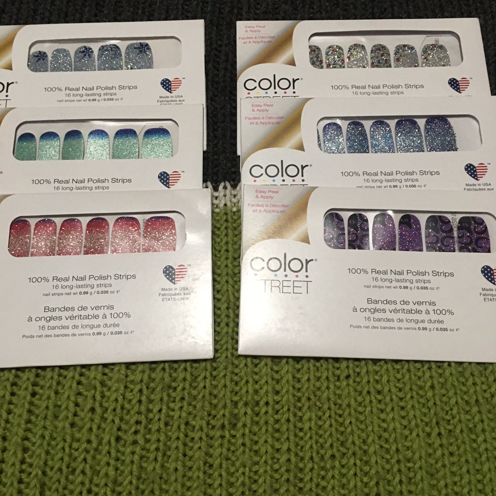 6 Sets of Color Street nails