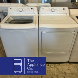 LG Top Load Agitator Washer and Gas Dryer Set