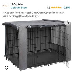 Dog Crate Cover 48” - $20