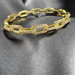 Gold Plated Exquisite Linked Bracelet 