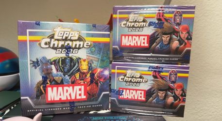 Topps Marvel Chrome Mega Box and Blasters
