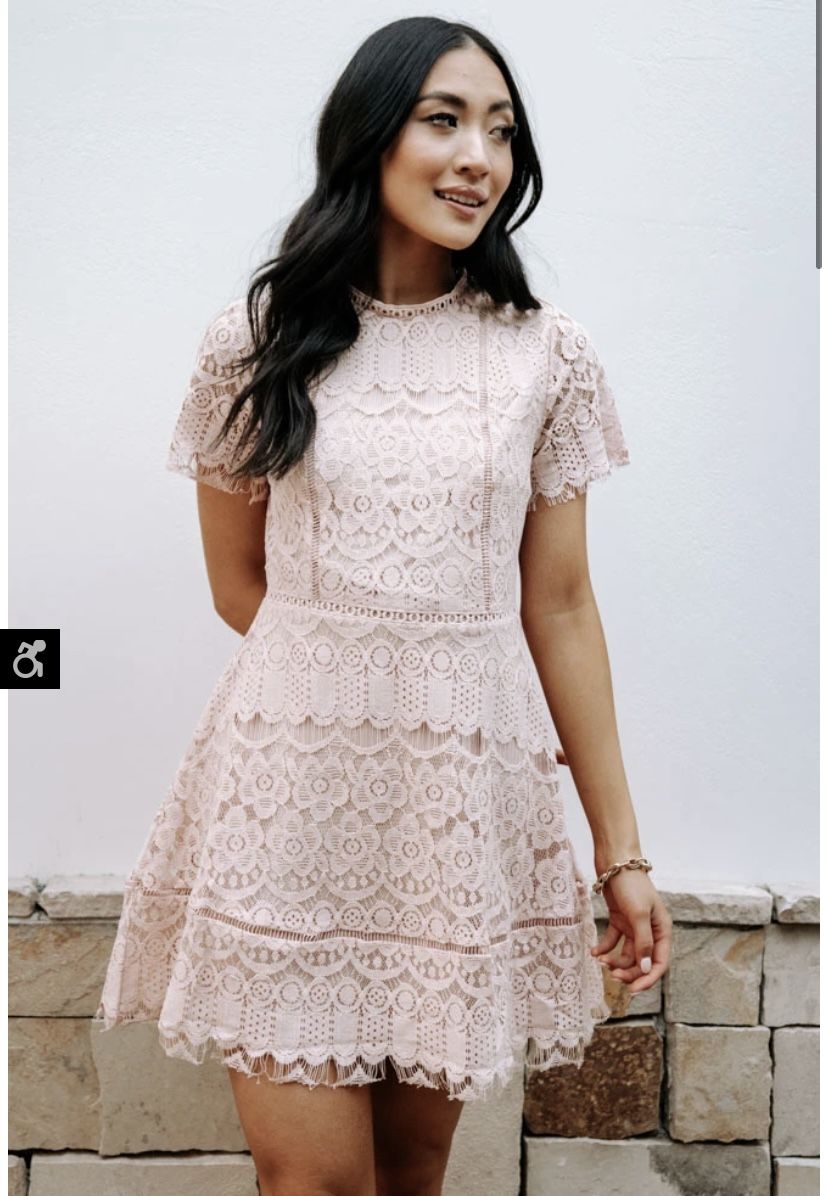 Bohme Pink Lace Dress