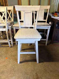 Swivel bar stool chair with cloth seat