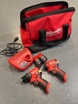 Milwaukee M12 Brushless Drill and Impact