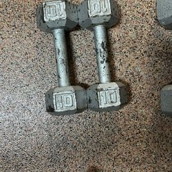 Two 10lb Dumbbells 