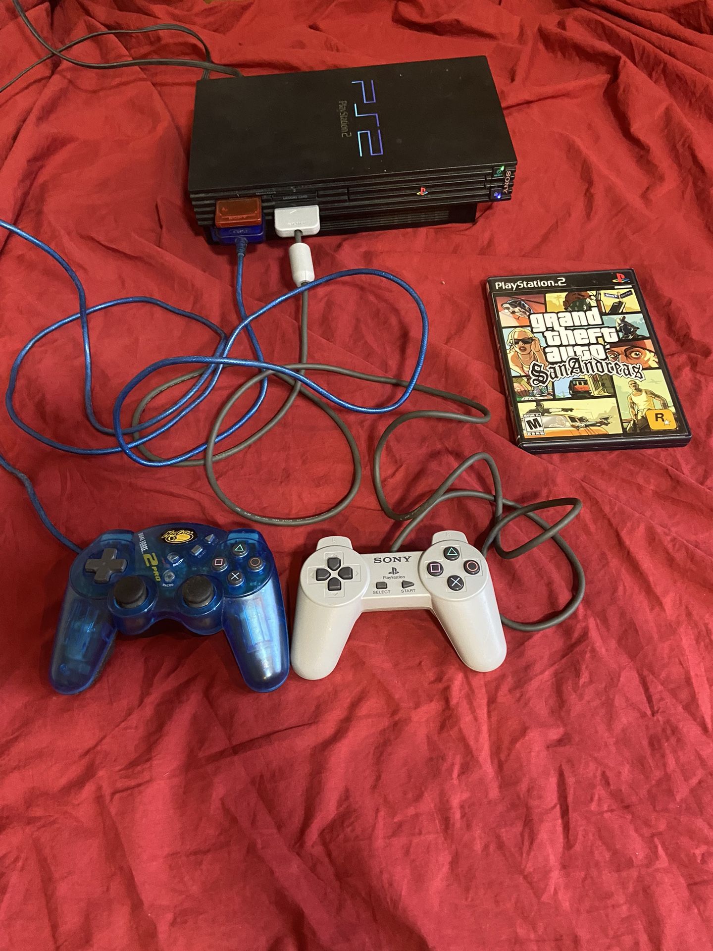 PlayStation 2 Console With Grand Theft Auto San Andreas
