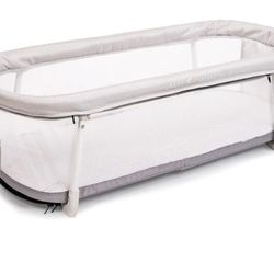Snuggle Nest Bassinet, Portable Baby Bed, for Infants 0 – 5 Months, Driftwood Grey