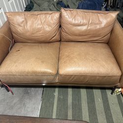 Leather Loveseat Couch
