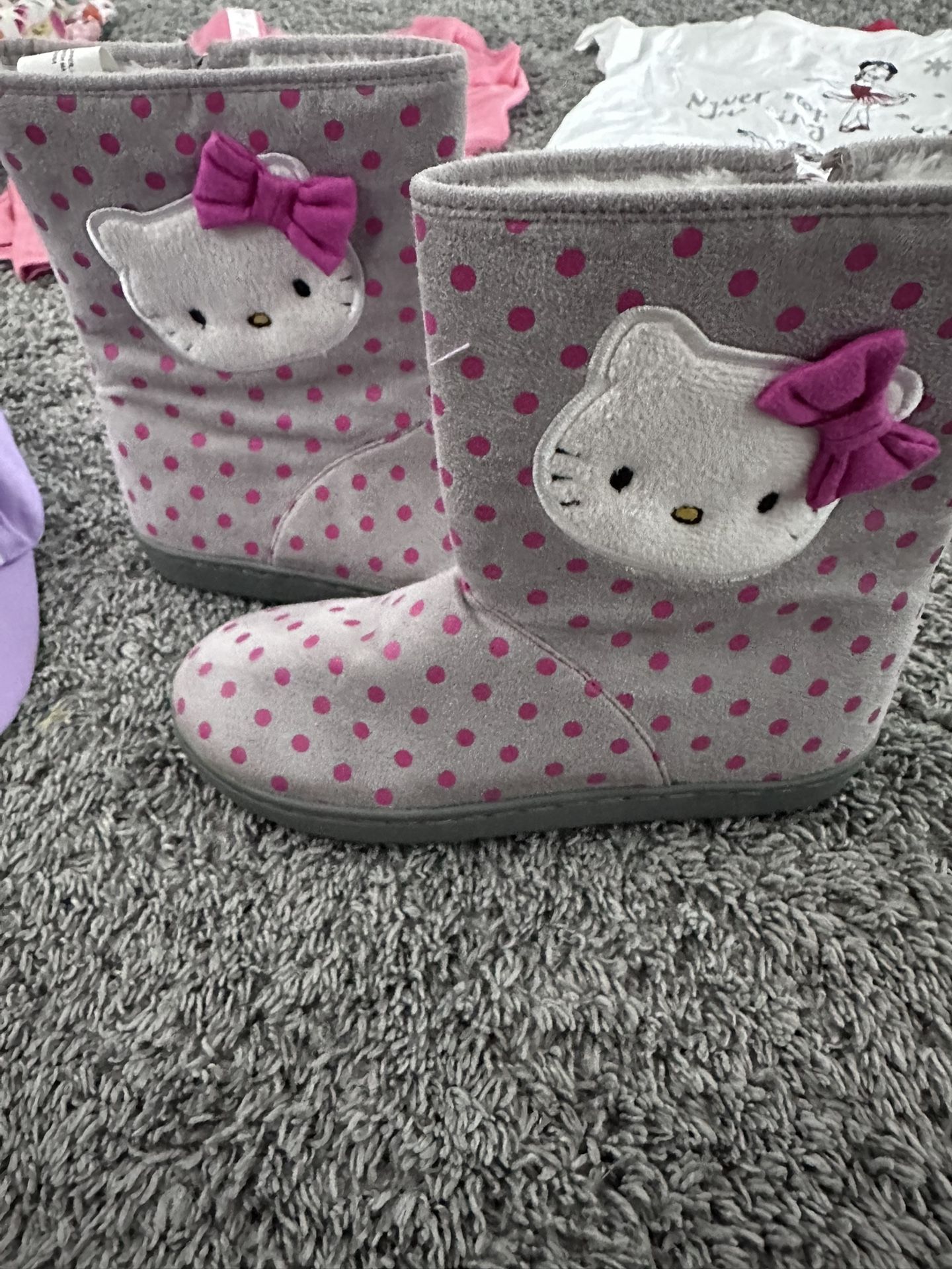 Hello Kitty Boots And Hello Kitty Baseball Cap