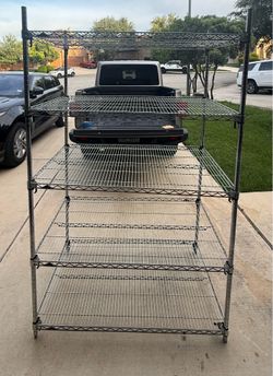 Commercial Wire Shelving Rack 48” x 24” x 74” – Heavy Duty