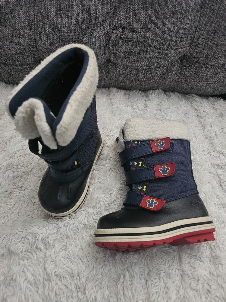 Paw Patrol Kids Boots Size 7. Snow Boots