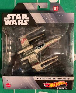 Hot Wheels Star Wars 2022 Starships Select #01 X-Wing Fighter (Red Five) -1:50-