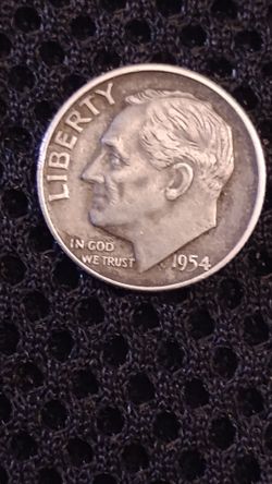 1954 D silver Roosevelt Dime