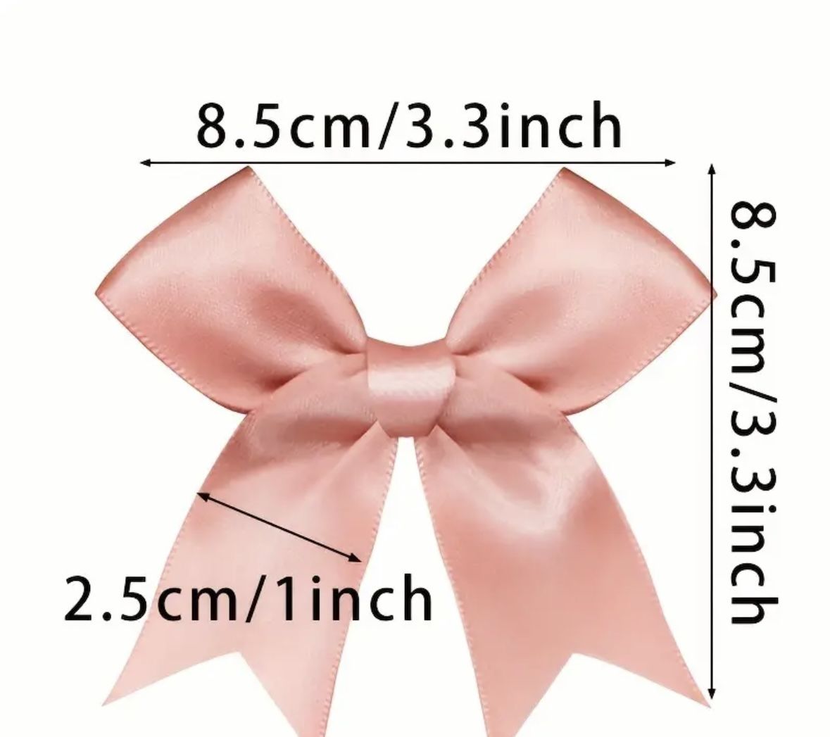 White Ribbon Bows For Crafting Or Decor