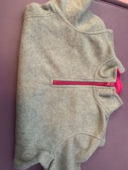 Grey and pink fleece