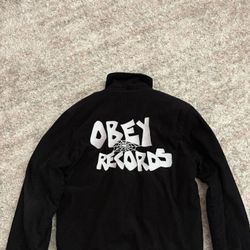 BLACK OBEY JACET -Size S