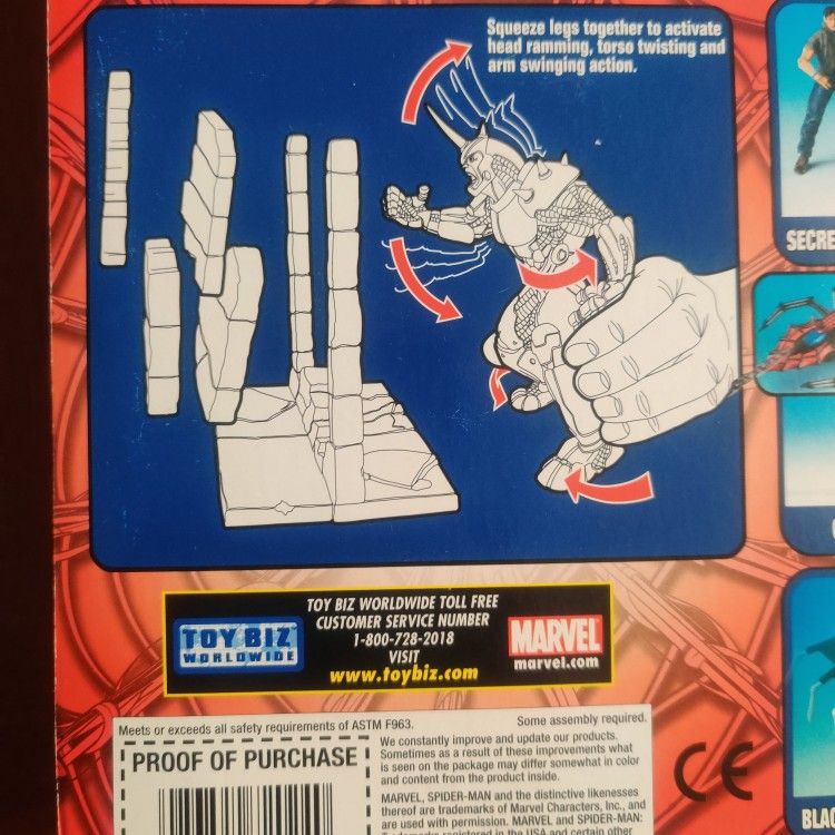 Spider Man Series Rhino Action Figure [New In Box]