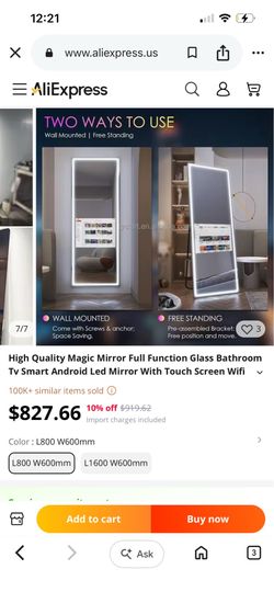Vanity mirror