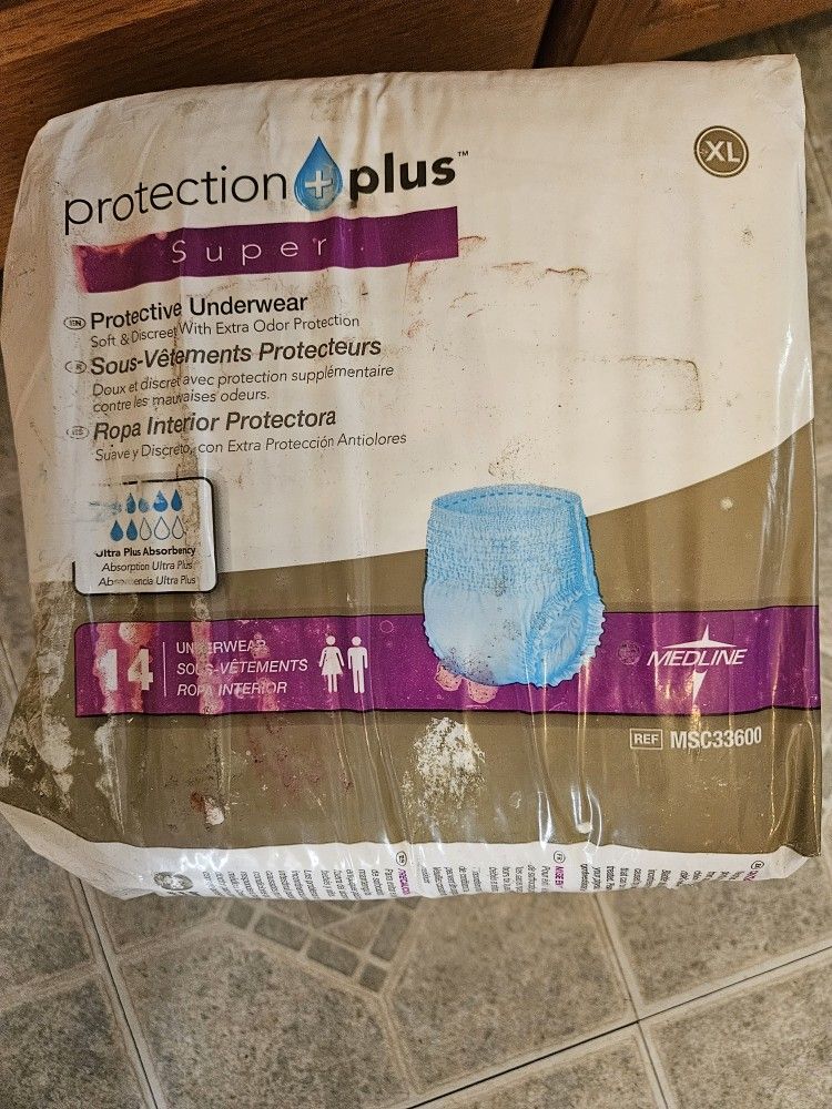 2 Pks Adult Diapers