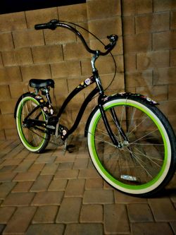 BICYCLE ELECTRA SUGAR SKULL BEACH CRUISER BIKE