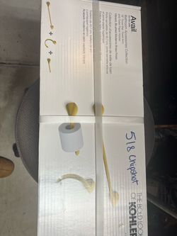 Kohler Avail Bathroom Accessories Collection Brushed Brass