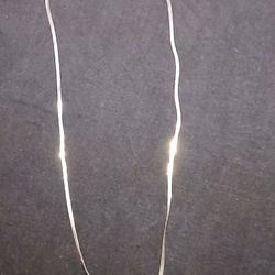 Italian Sterling Silver Herringbone Necklace – 925 – 24" – 5.12g