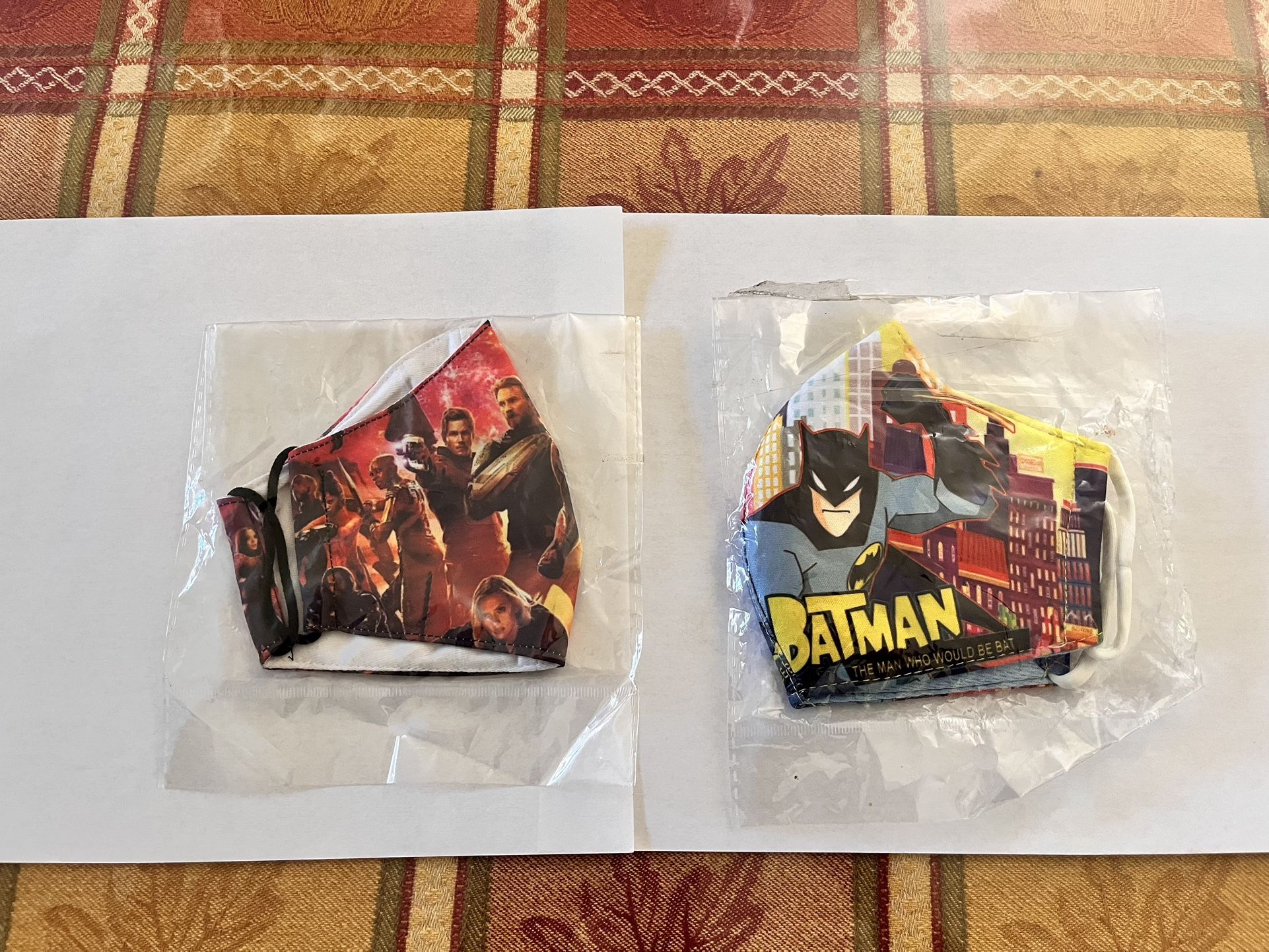 Super Heroes Cloth Face Masks For Kids 