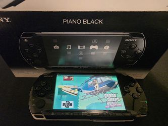 Playstation Psp 2000 Black Mod--ded Video Game Console
