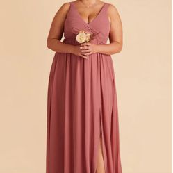 LAURIE EMPIRE DRESS CHIFFON MULBERRY