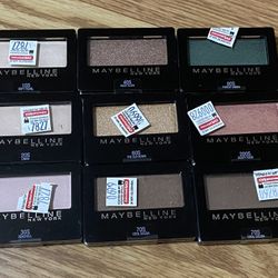 9 Maybelline Eye Shadow ($20/set)