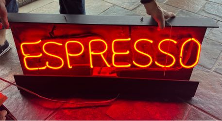 Vintage Neon Espresso Sign (read ad)