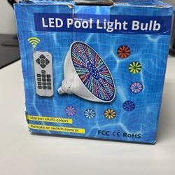 LED Pool Light Bulb With Remote And Seal