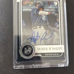 Fernando Tatis Rookie Card Autograph Topps San Diego Padres