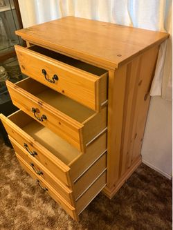 2 Ponderosa Pine 5 Drawer Deesser